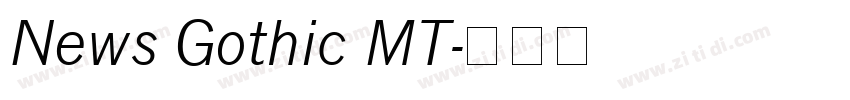 News Gothic MT字体转换
